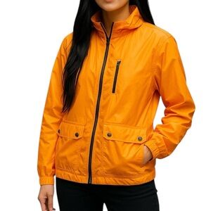 Lauren Ralph Lauren Active Orange Lightweight Windbreaker Jacket Size Large